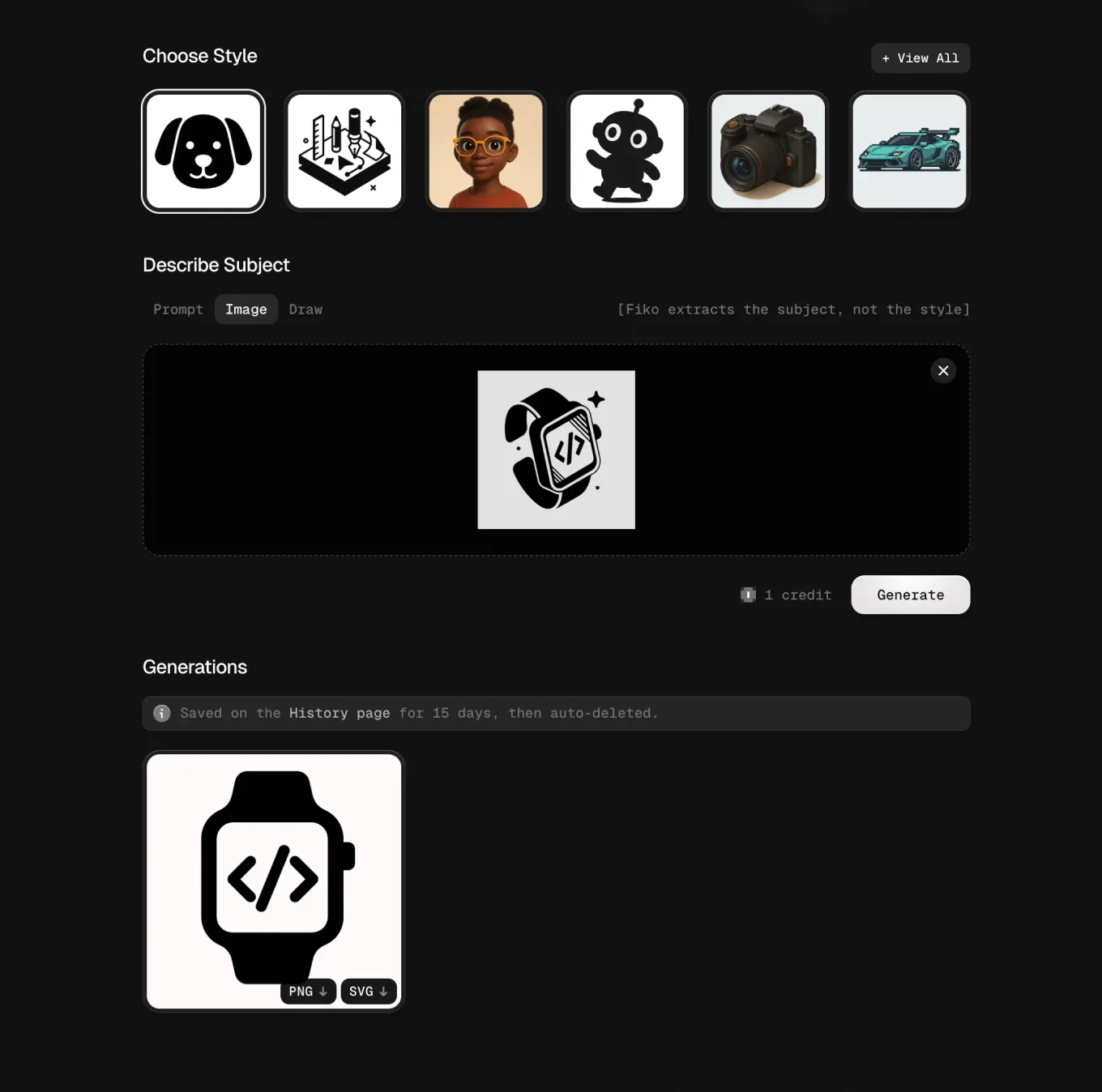 Create Custom Filled UI Icons Instantly with AI — Try Fiko